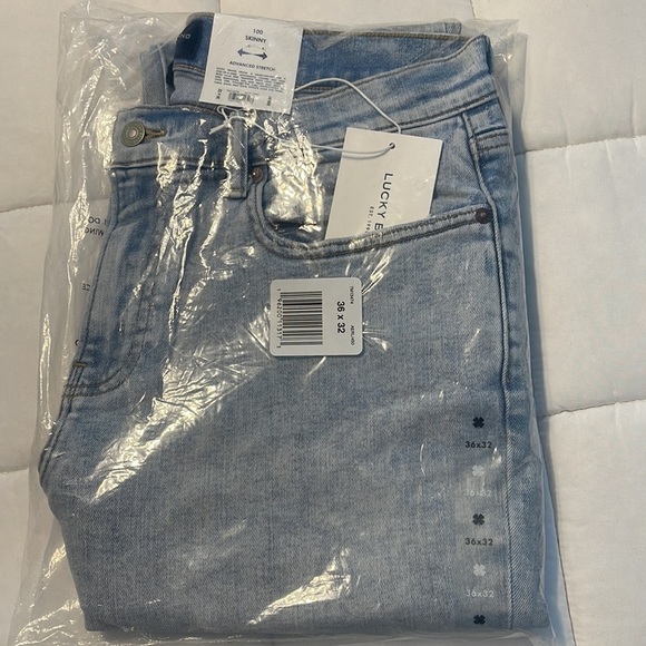 SOLD ON EBAY Lucky Brand 100 Skinny Jeans in Aerial size 36 x 32 - Picture 5 of 6